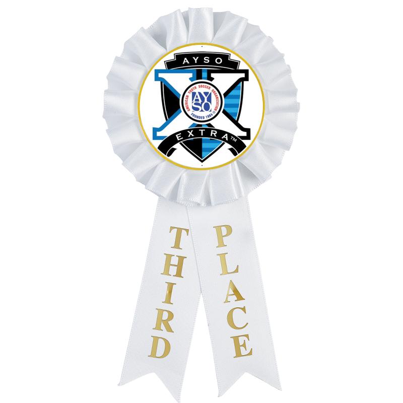 3RD PLACE MYLAR ROSETTES