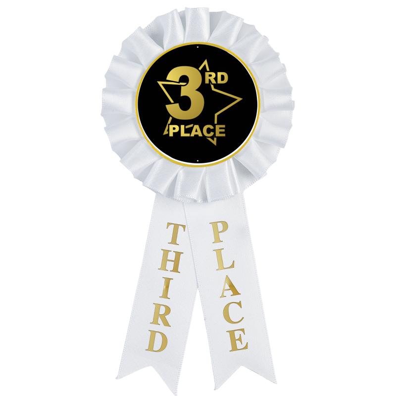 3RD PLACE MYLAR ROSETTES