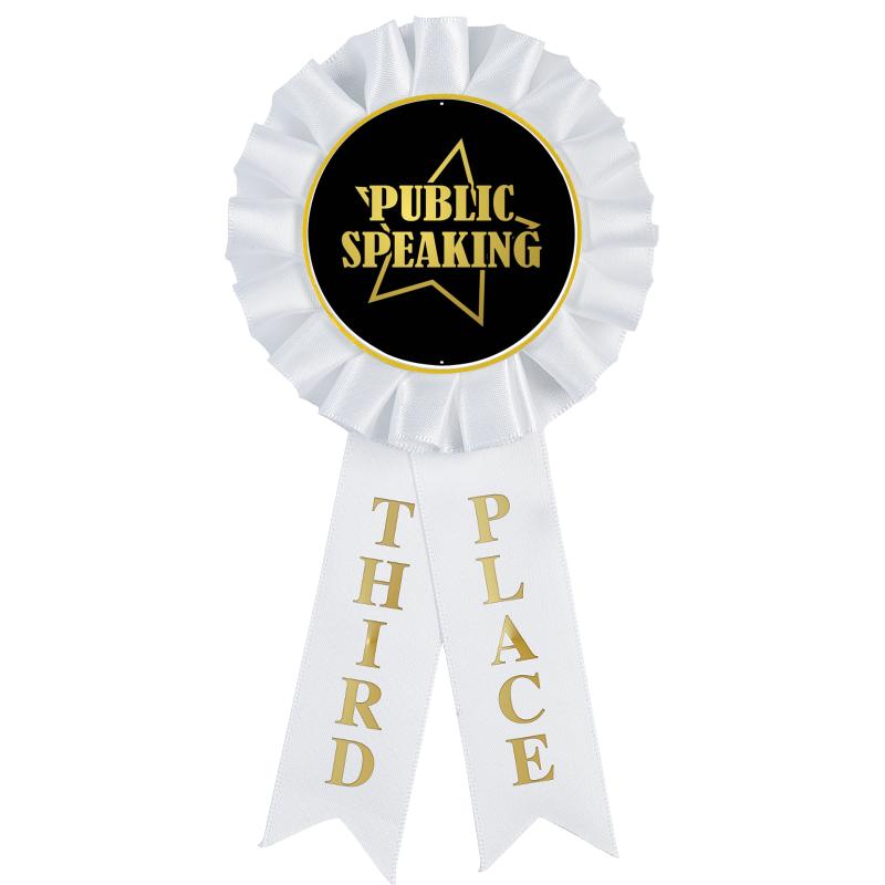 3RD PLACE MYLAR ROSETTES