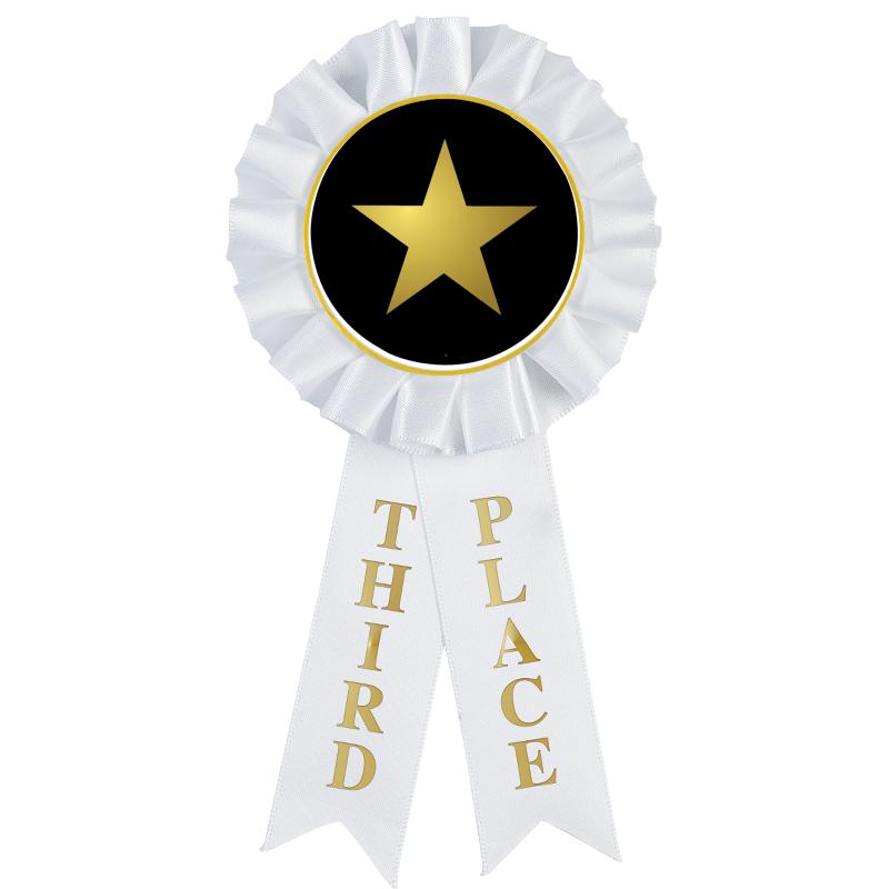 3RD PLACE MYLAR ROSETTES