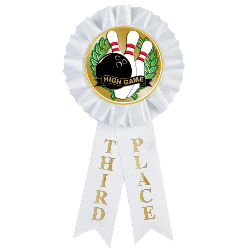 3RD PLACE MYLAR ROSETTES