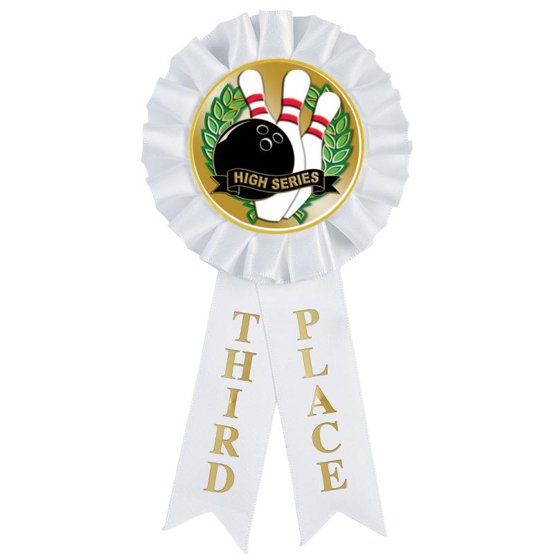 3RD PLACE MYLAR ROSETTES