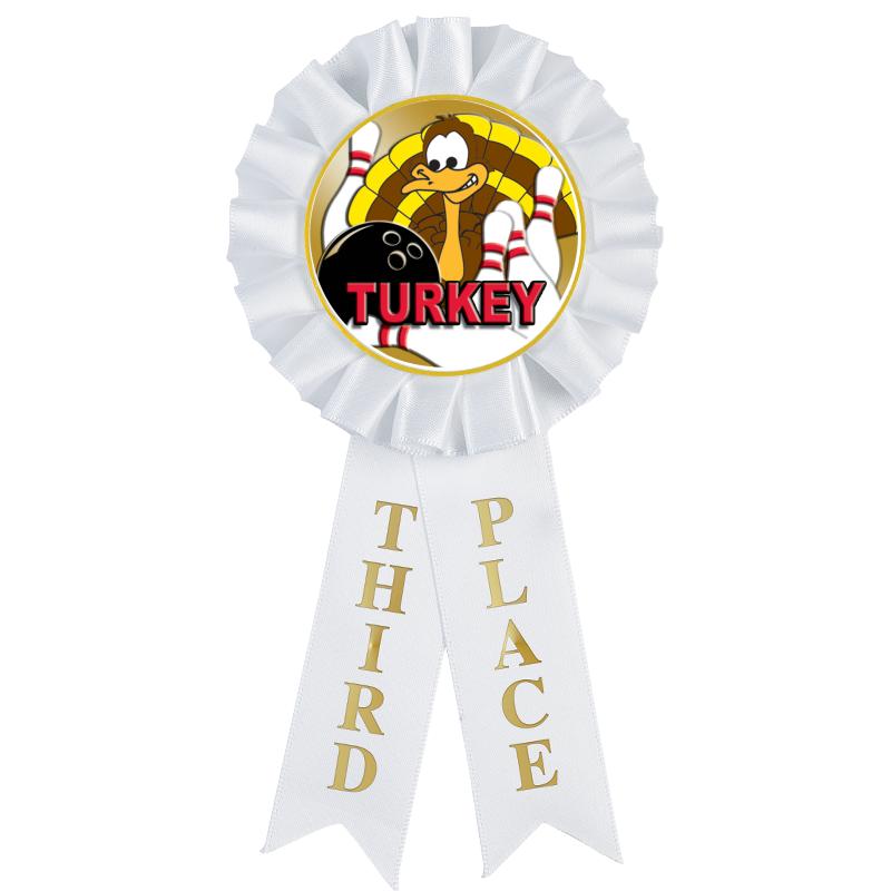3RD PLACE MYLAR ROSETTES