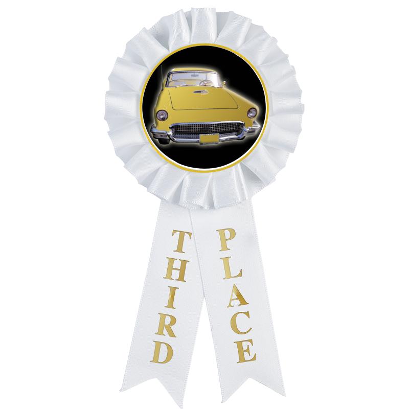 3RD PLACE MYLAR ROSETTES