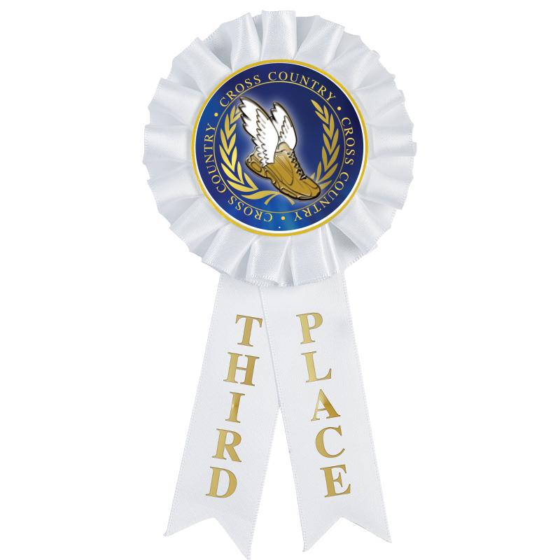 3RD PLACE MYLAR ROSETTES