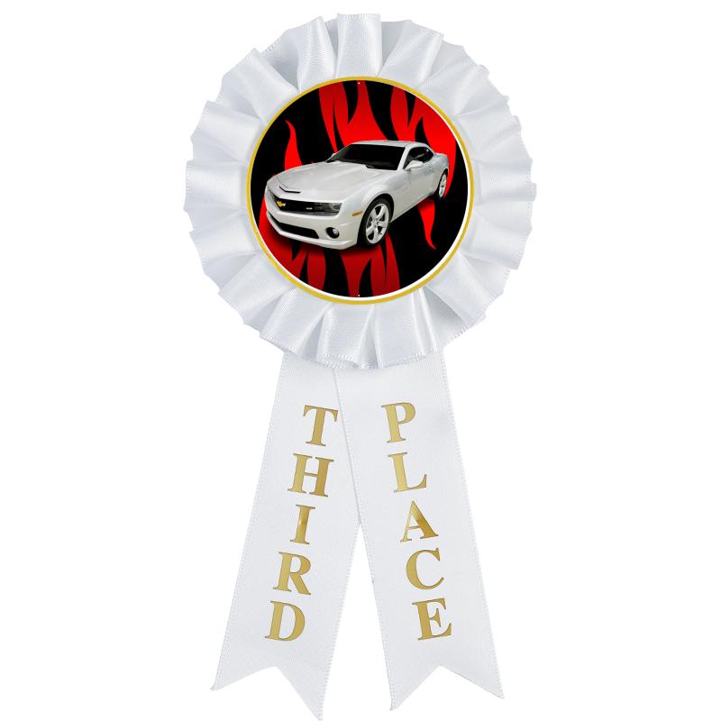 3RD PLACE MYLAR ROSETTES