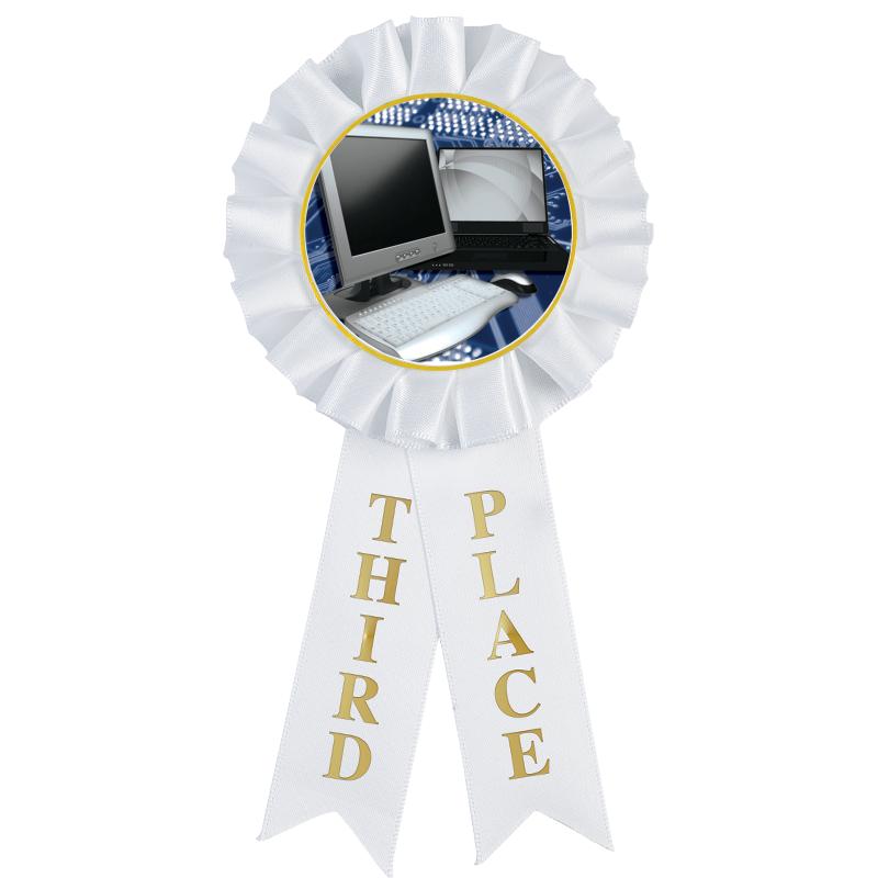 3RD PLACE MYLAR ROSETTES