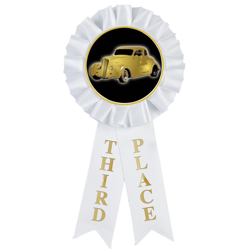 3RD PLACE MYLAR ROSETTES