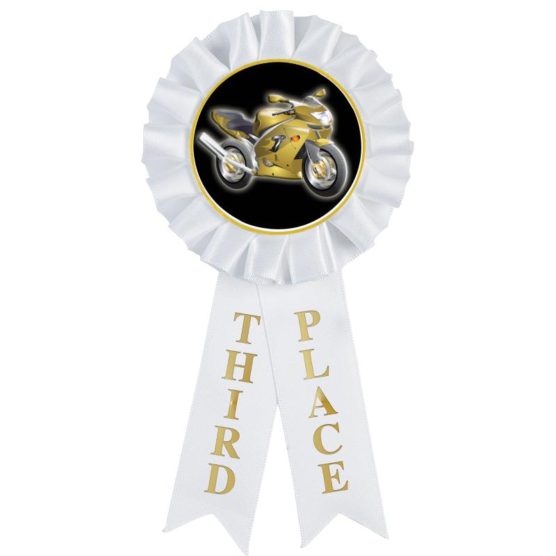 3RD PLACE MYLAR ROSETTES