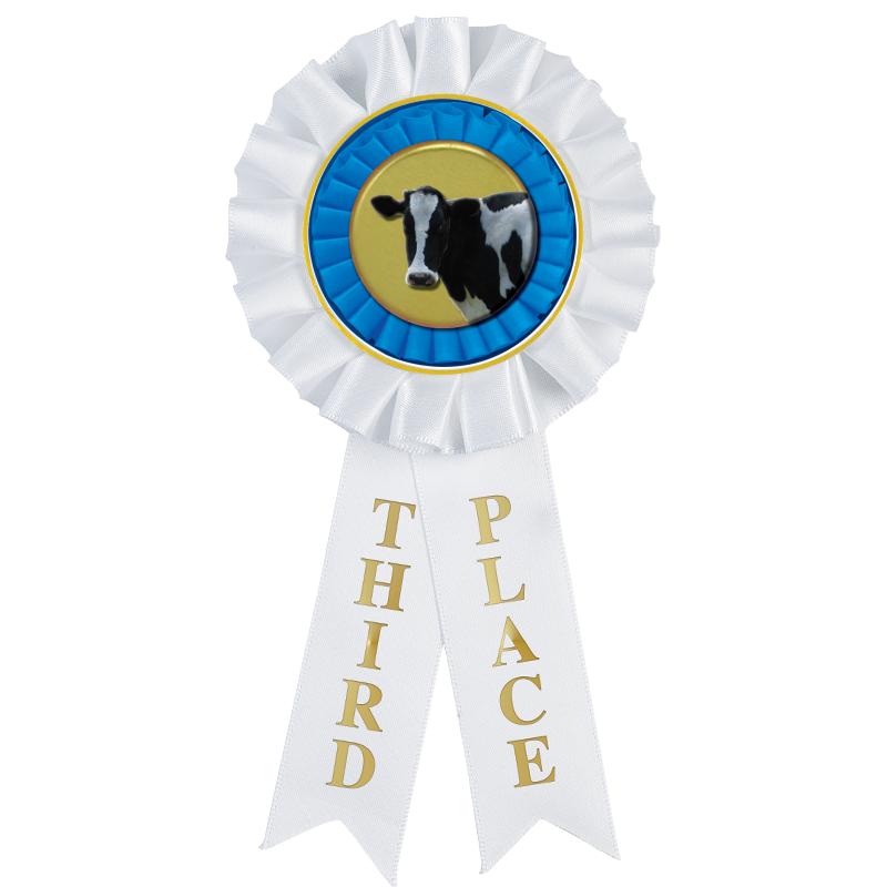 3RD PLACE MYLAR ROSETTES