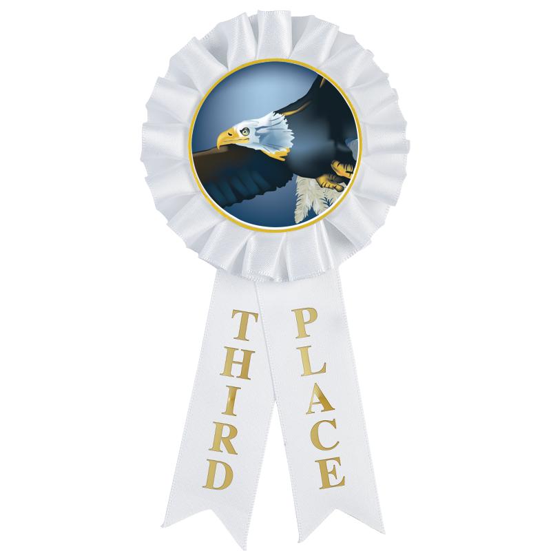 3RD PLACE MYLAR ROSETTES