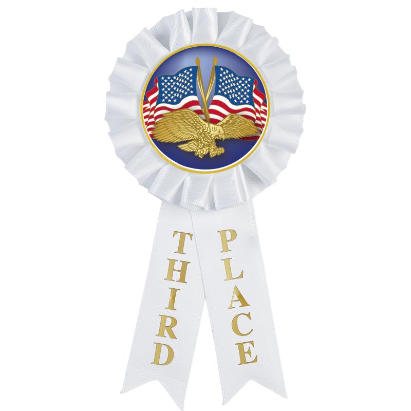 3RD PLACE MYLAR ROSETTES