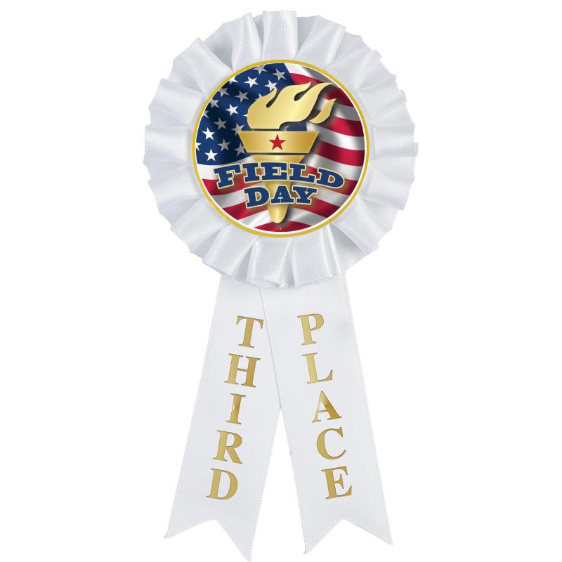 3RD PLACE MYLAR ROSETTES