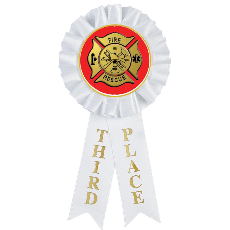 3RD PLACE MYLAR ROSETTES