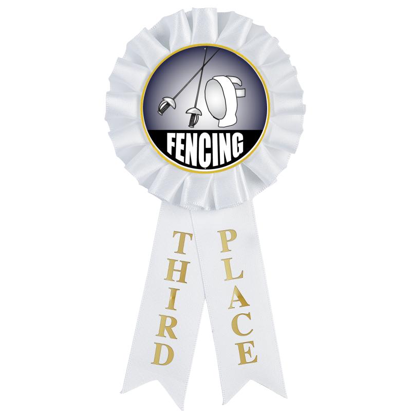 3RD PLACE MYLAR ROSETTES