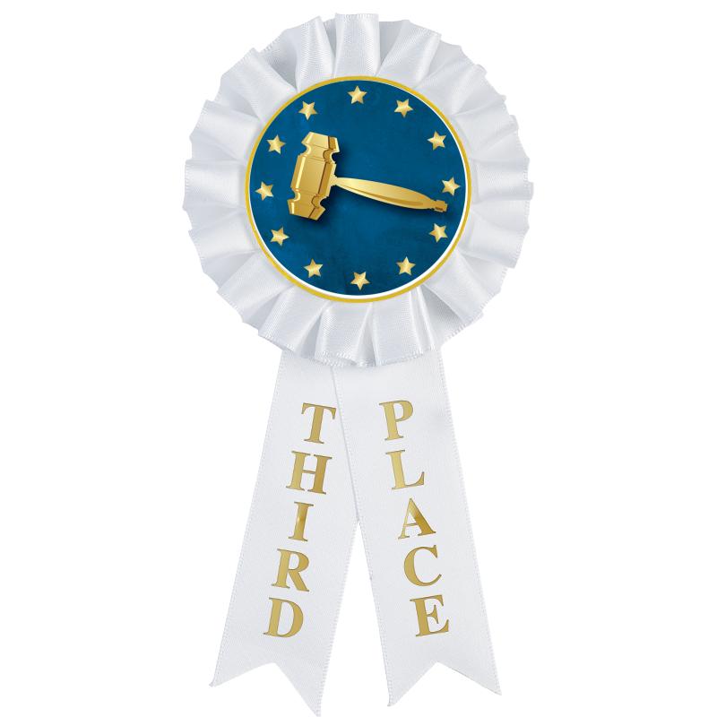 3RD PLACE MYLAR ROSETTES