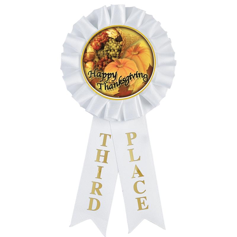 3RD PLACE MYLAR ROSETTES