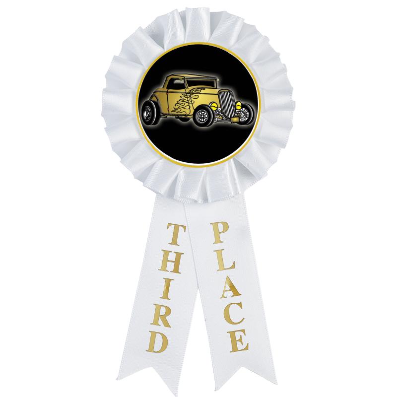 3RD PLACE MYLAR ROSETTES