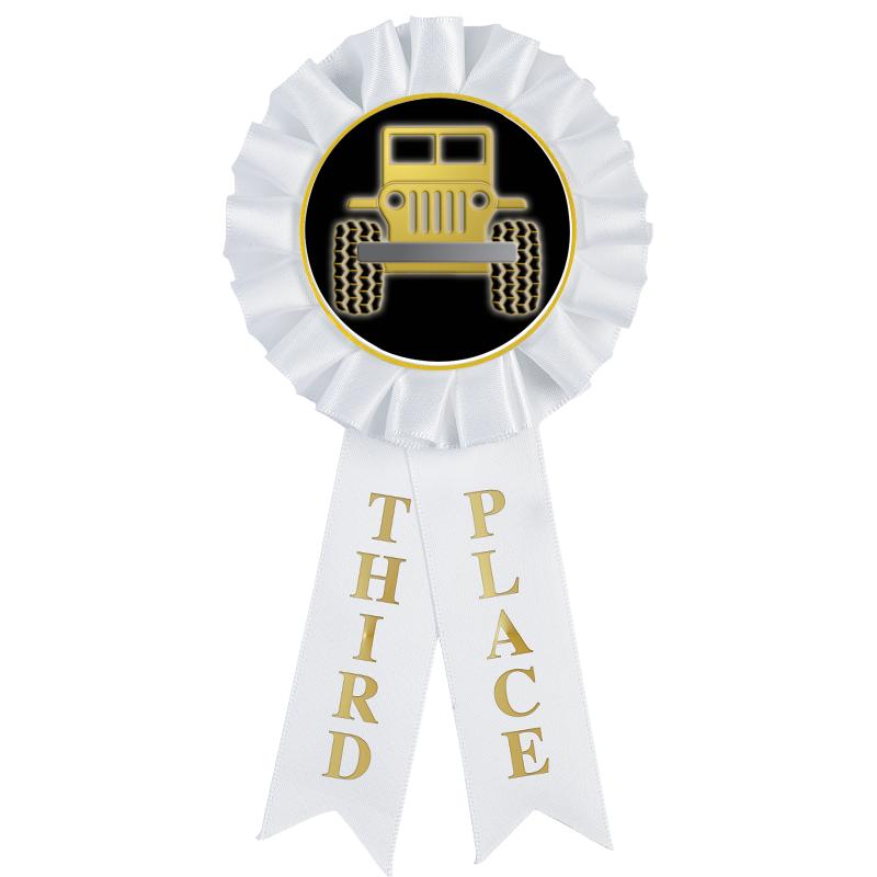 3RD PLACE MYLAR ROSETTES