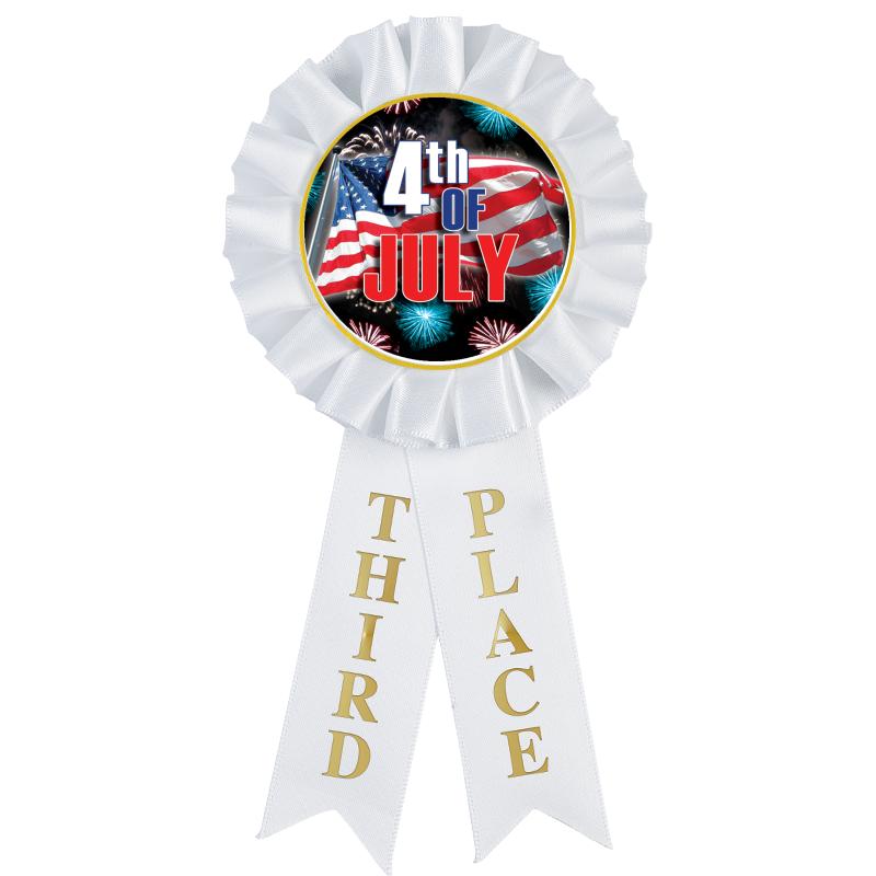 3RD PLACE MYLAR ROSETTES