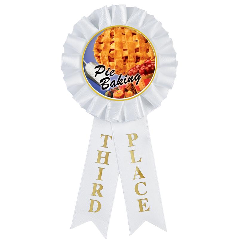 3RD PLACE MYLAR ROSETTES