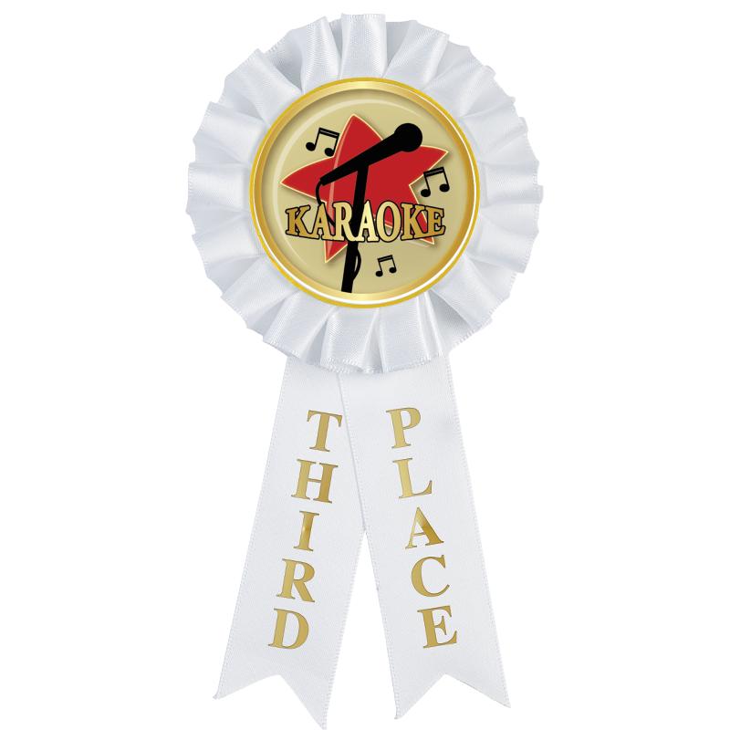 3RD PLACE MYLAR ROSETTES