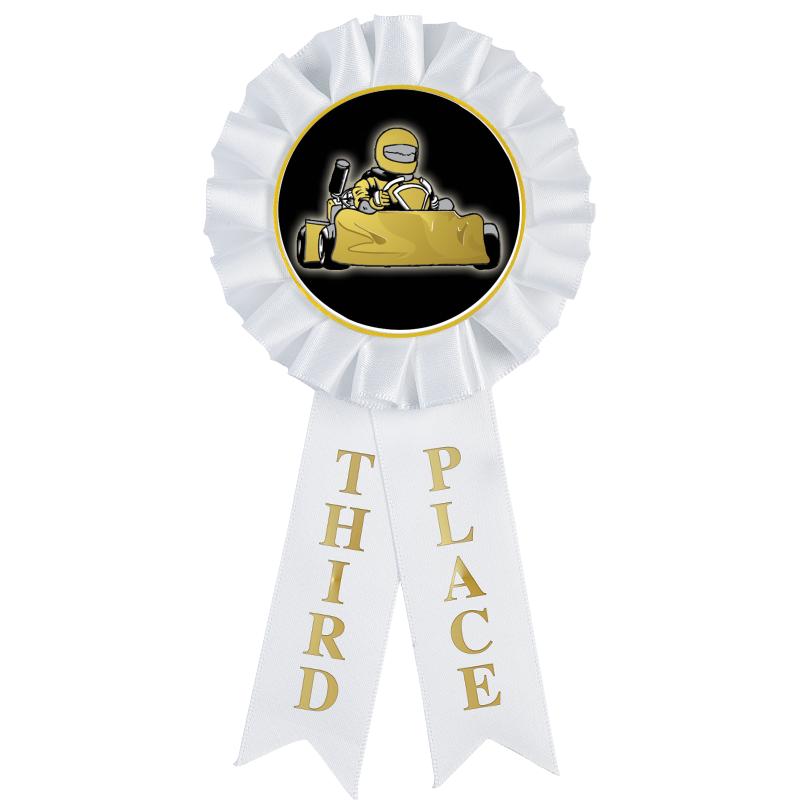 3RD PLACE MYLAR ROSETTES