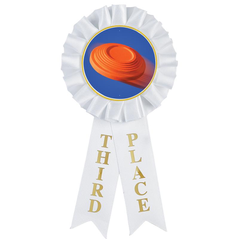 3RD PLACE MYLAR ROSETTES