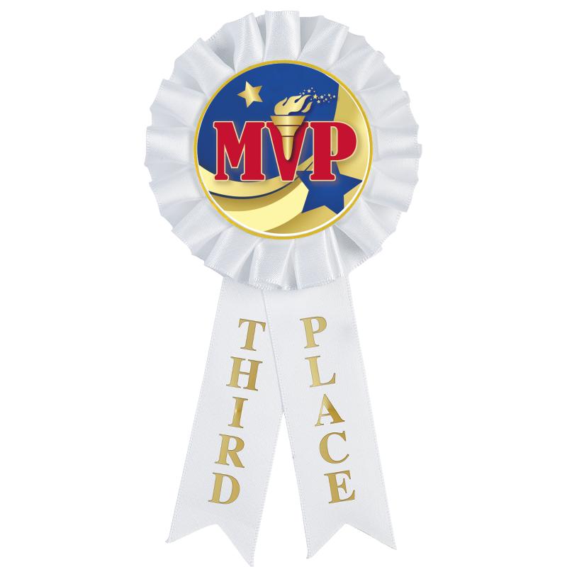 3RD PLACE MYLAR ROSETTES