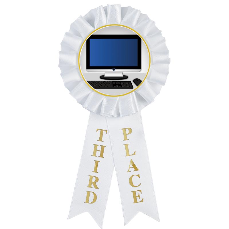 3RD PLACE MYLAR ROSETTES