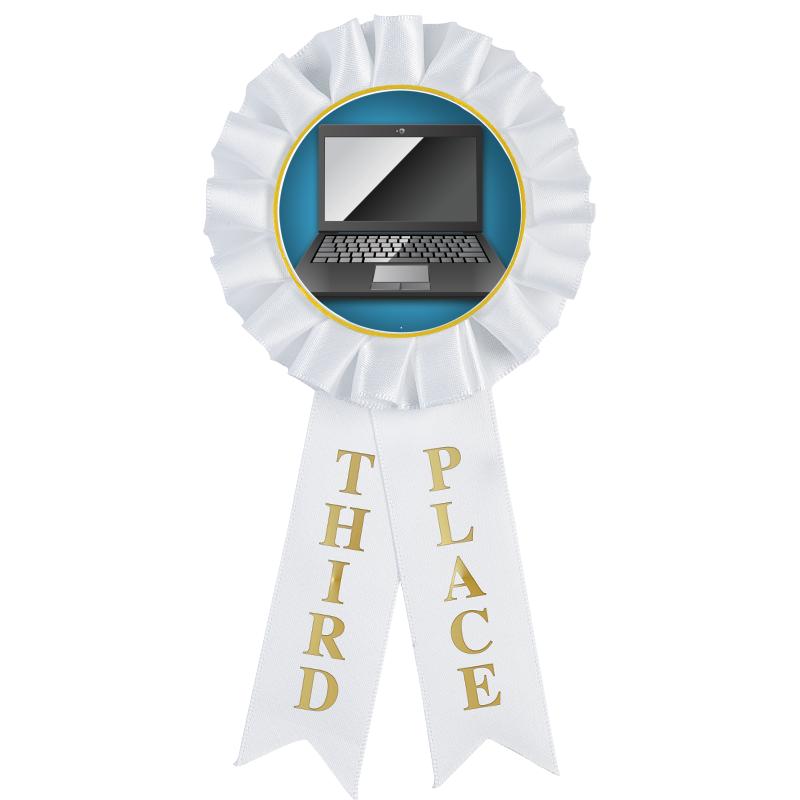 3RD PLACE MYLAR ROSETTES