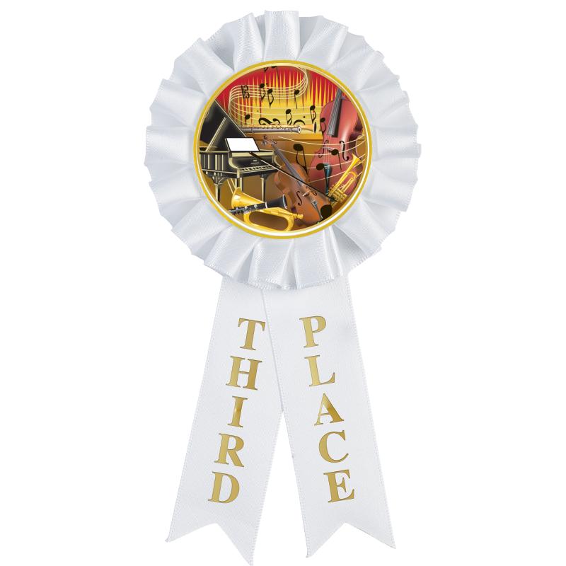 3RD PLACE MYLAR ROSETTES