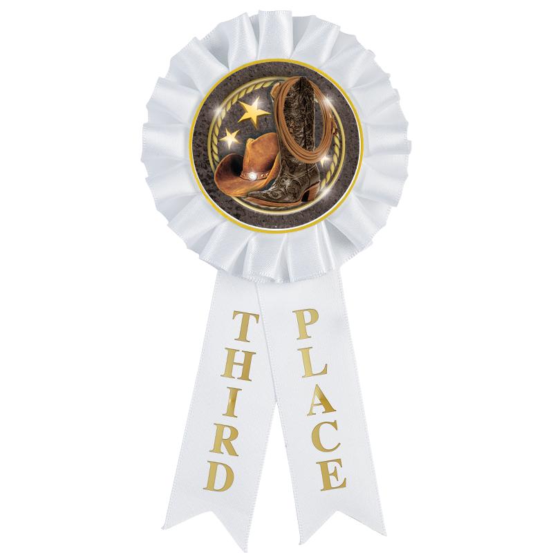 3RD PLACE MYLAR ROSETTES