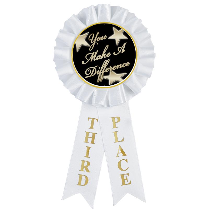 3RD PLACE MYLAR ROSETTES