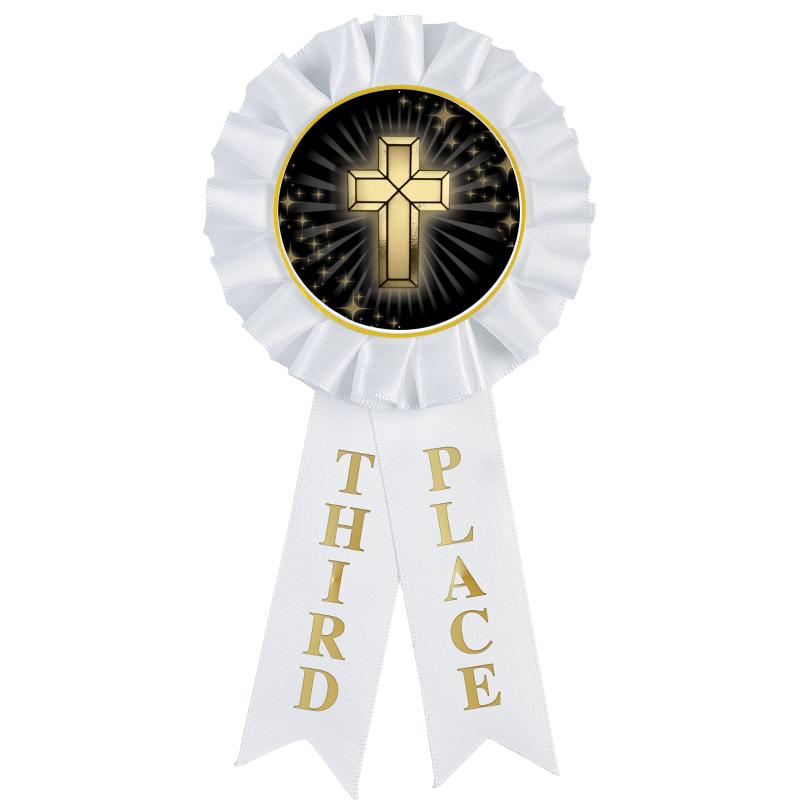 3RD PLACE MYLAR ROSETTES