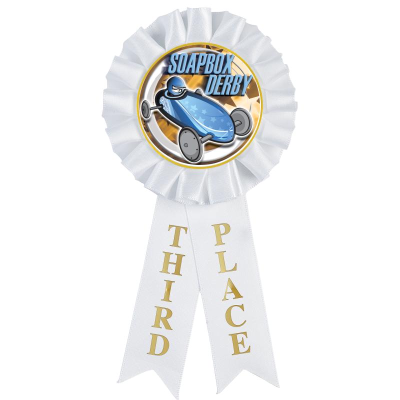 3RD PLACE MYLAR ROSETTES