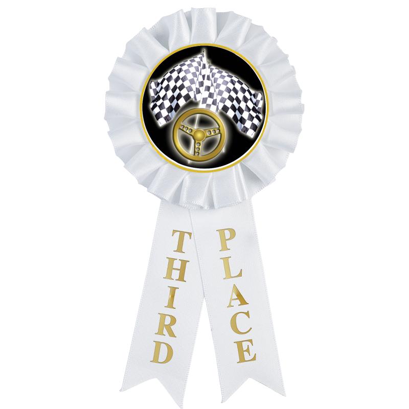 3RD PLACE MYLAR ROSETTES