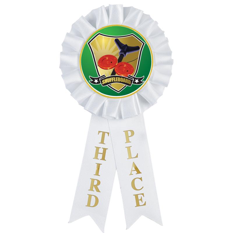 3RD PLACE MYLAR ROSETTES