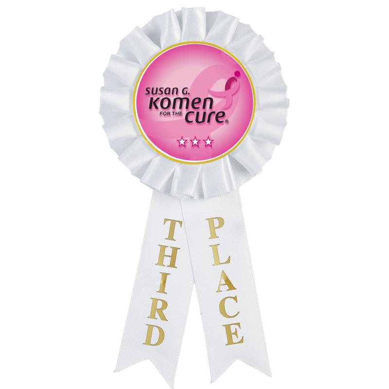 3RD PLACE MYLAR ROSETTES