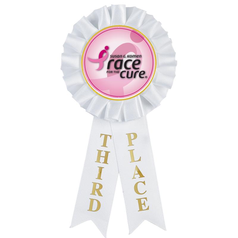 3RD PLACE MYLAR ROSETTES