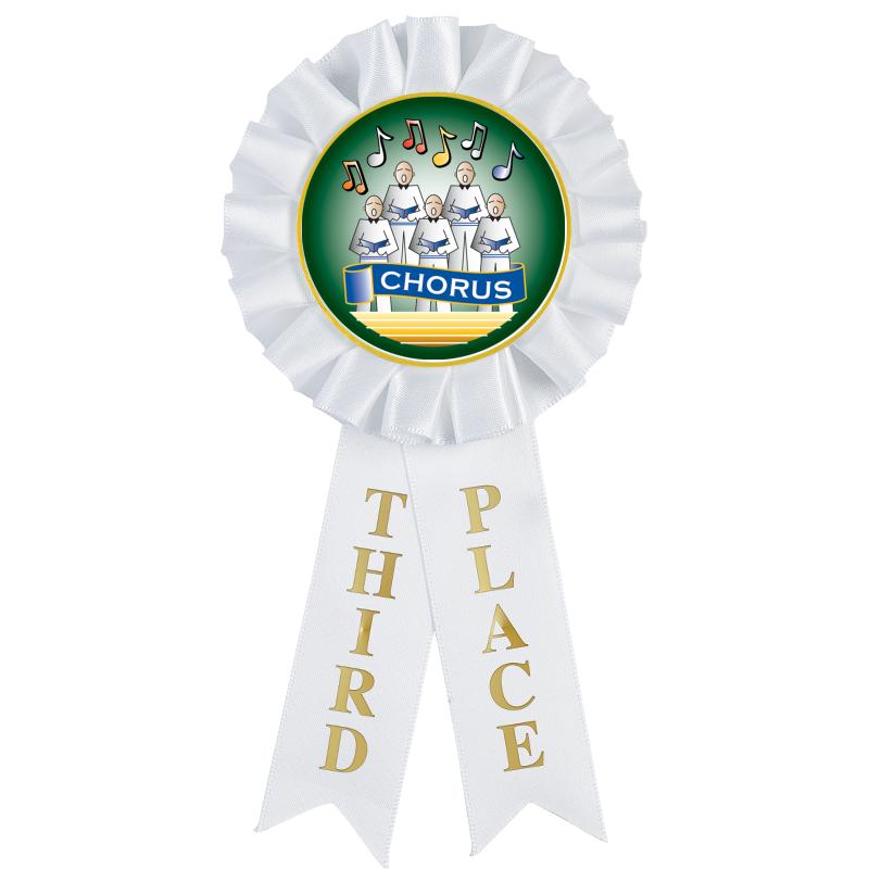 3RD PLACE MYLAR ROSETTES