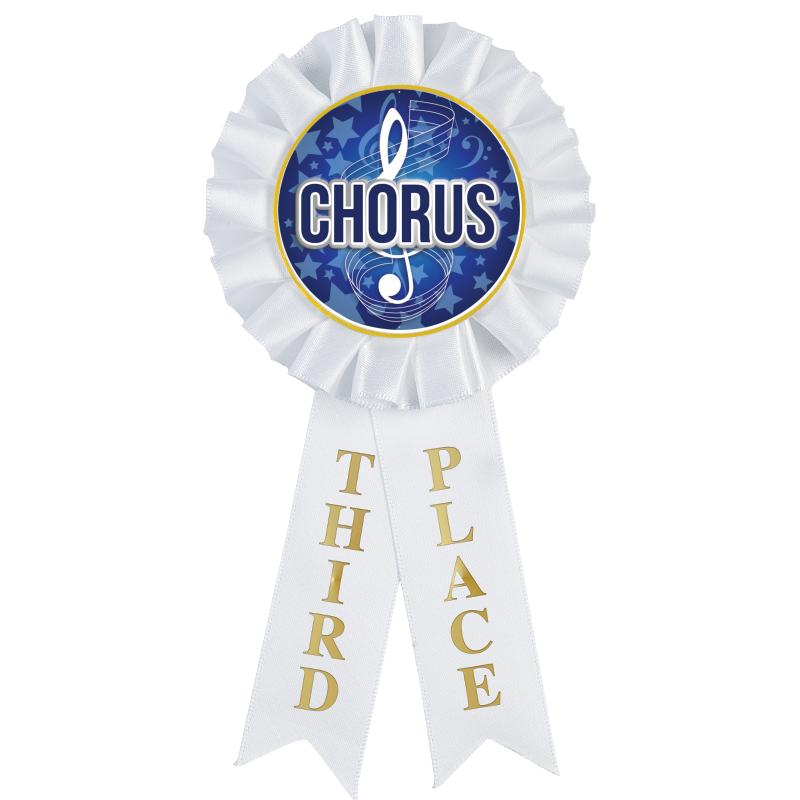 3RD PLACE MYLAR ROSETTES