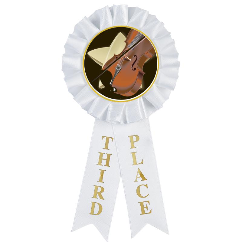 3RD PLACE MYLAR ROSETTES