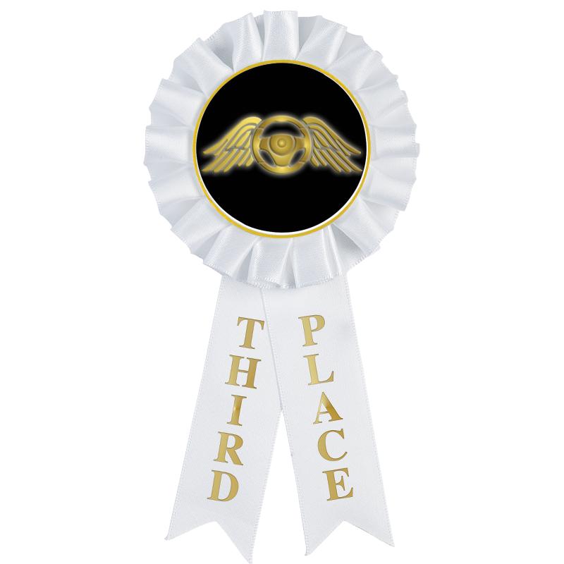 3RD PLACE MYLAR ROSETTES