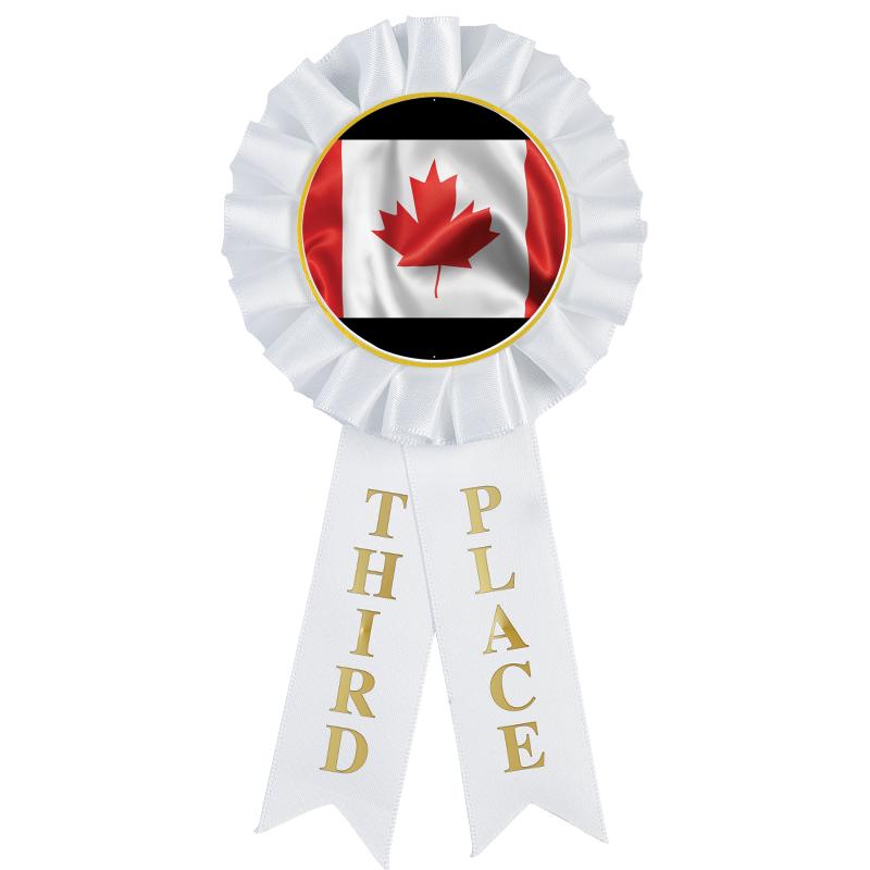 3RD PLACE MYLAR ROSETTES