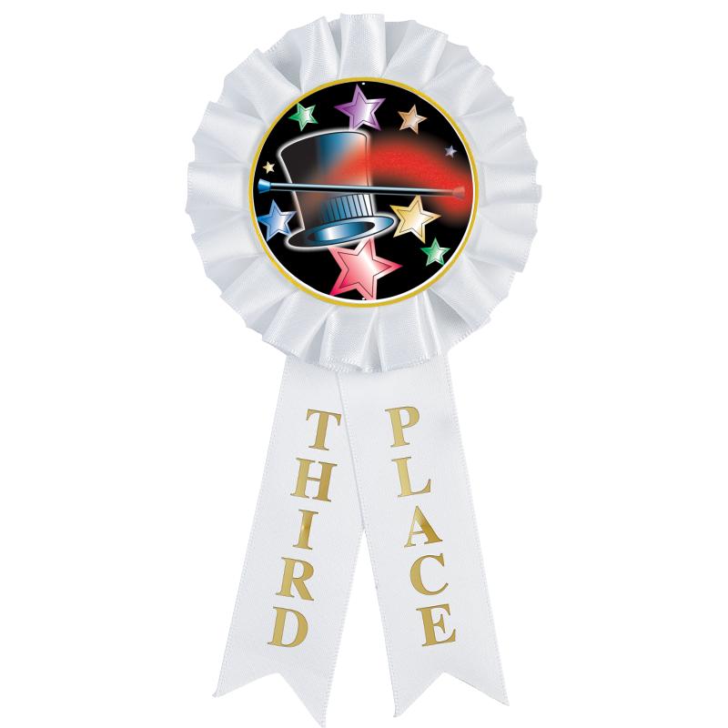 3RD PLACE MYLAR ROSETTES