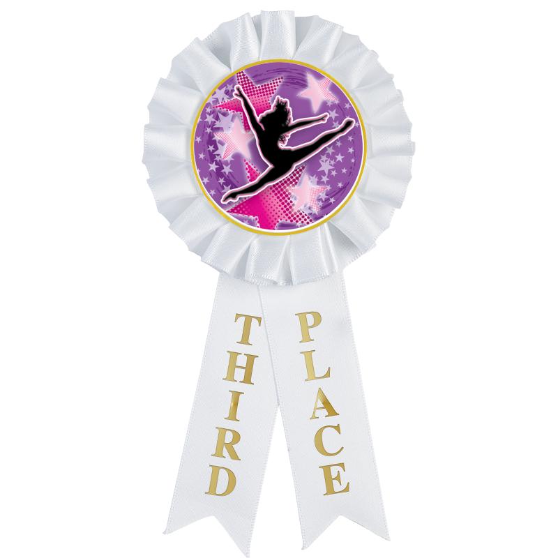 3RD PLACE MYLAR ROSETTES