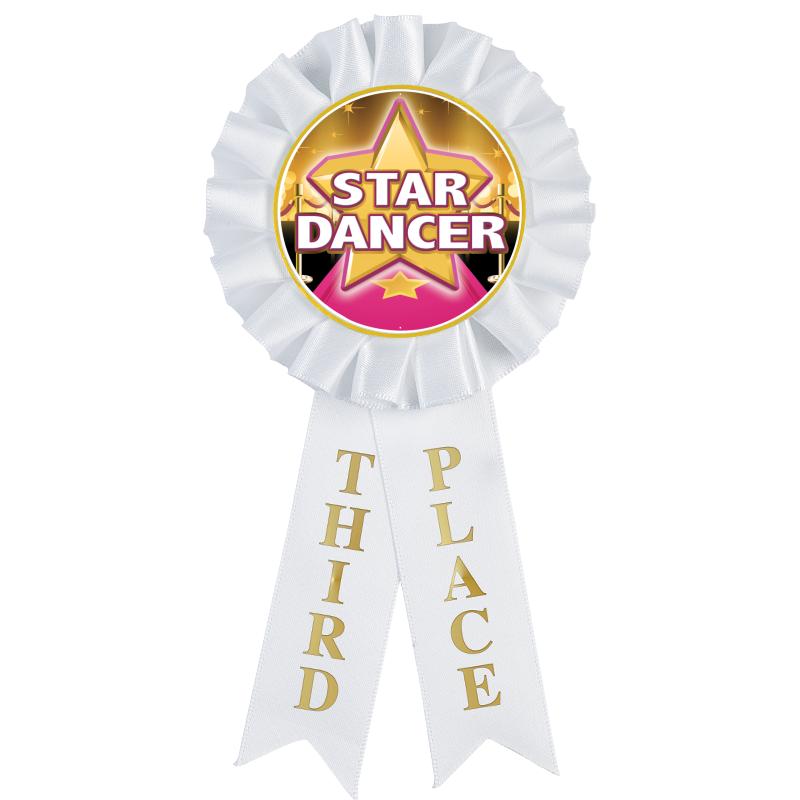 3RD PLACE MYLAR ROSETTES