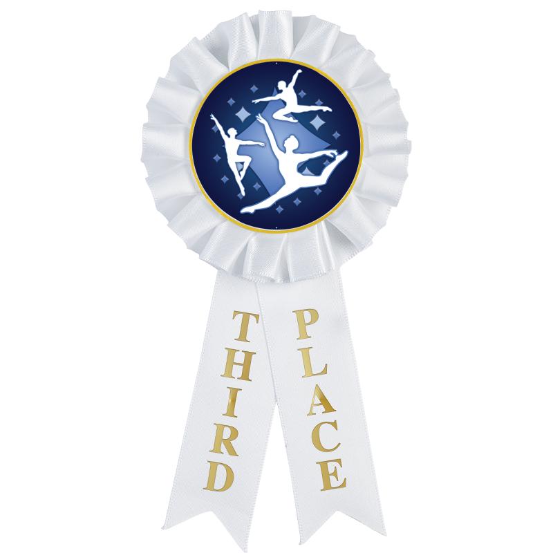 3RD PLACE MYLAR ROSETTES