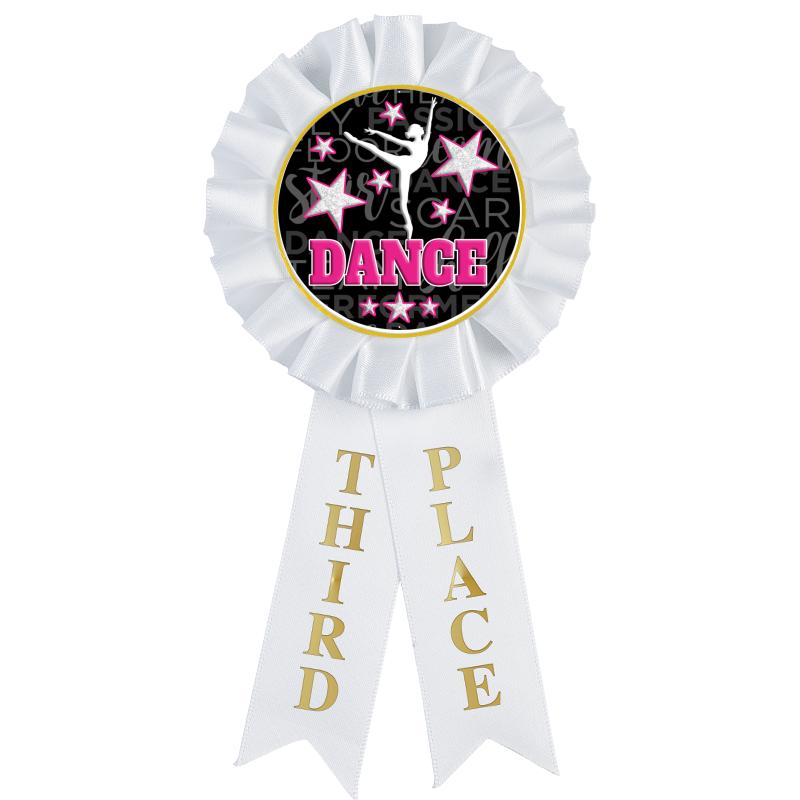 3RD PLACE MYLAR ROSETTES